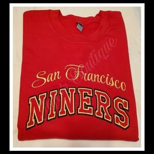 Custom Embroidered Niner Crewneck